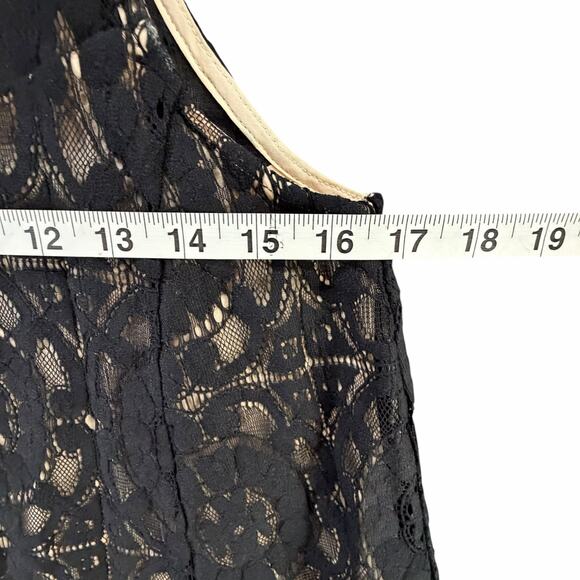 Free People Lace Mini Dress Womens XS Black Geo Floral Romantic Boho Whimsygoth - Picture 6 of 12